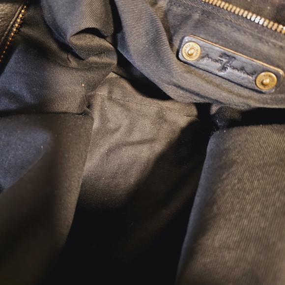 7 for all MANKIND Dk.Gray Dist. Studded Leather Handbag - Picture 6 of 12